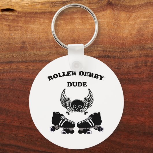 Roller Derby Guy Sleutelhanger (Voorkant)