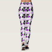 Roller Derby Heart (Paars) Leggings (Achterkant)