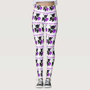 Roller Derby Heart (Paars) Leggings
