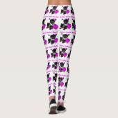 Roller Derby Heart (roze) Leggings (Achterkant)