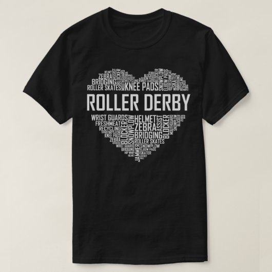 Roller Derby Heart T-shirt (Design voorkant)