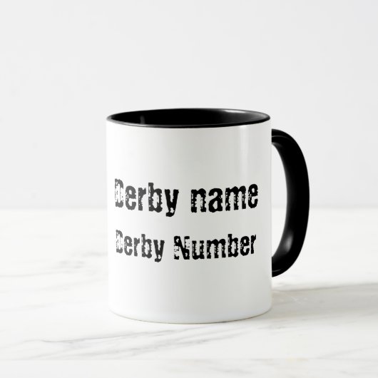 Roller Derby Jammer  Mok (Voorkant rechts)