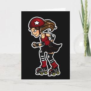 Roller Derby Jammer rood Kaart