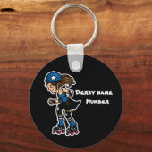 Roller Derby Jammer  Sleutelhanger (Voorkant)
