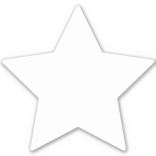 Roller Derby Jammer White Star Vinyl Sticker (Voorkant)