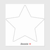 Roller Derby Jammer Witte Ster Vinyl Sticker (Vel)