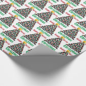 Roller Derby Kerstmis, Roller Skating Cadeaupapier (Hoek)