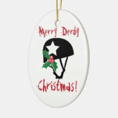 Roller Derby Kerstmis, Roller Skating Keramisch Ornament (Links)