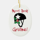 Roller Derby Kerstmis, Roller Skating Keramisch Ornament (Achterkant)