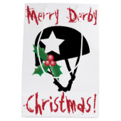 Roller Derby Kerstmis, Roller Skating Medium Cadeauzakje (Achterkant)