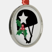 Roller Derby Kerstmis, Roller Skating Metalen Ornament (Rechts)