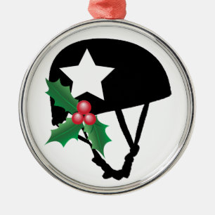 Roller Derby Kerstmis, Roller Skating Metalen Ornament