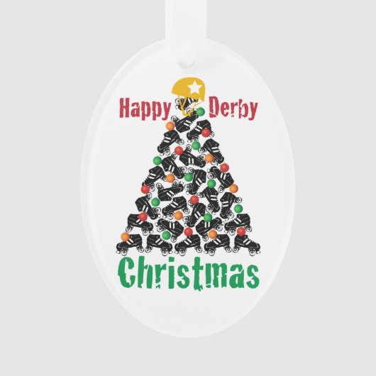 Roller Derby Kerstmis, Roller Skating Ornament (voorkant)