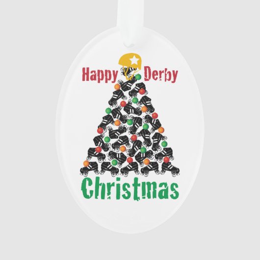 Roller Derby Kerstmis, Roller Skating Ornament (achterkant)