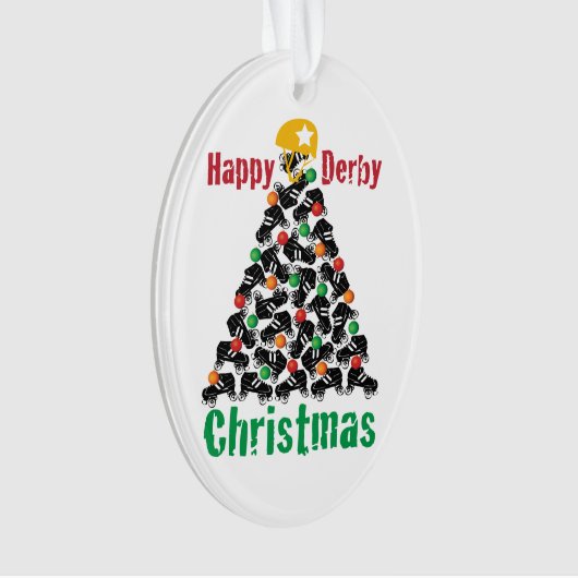 Roller Derby Kerstmis, Roller Skating Ornament (voorkant)