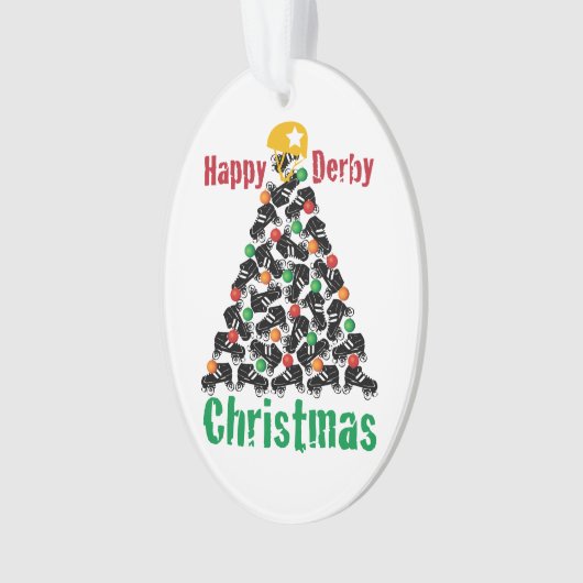 Roller Derby Kerstmis, Roller Skating Ornament (voorkant)