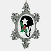 Roller Derby Kerstmis, Roller Skating Tin Sneeuwvlok Ornament (Links)