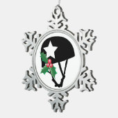Roller Derby Kerstmis, Roller Skating Tin Sneeuwvlok Ornament (Rechts)