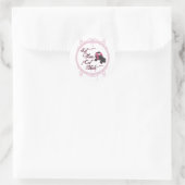 Roller Derby - Laat ze Schaats eten Ronde Sticker (Tas)