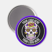 Roller Derby Logo Paars Zwart Magneet (Voorkant / Achterkant)