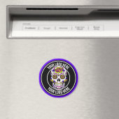 Roller Derby Logo Paars Zwart Magneet (Insitu (Vaatwasser))