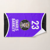 Roller Derby Logo Paars Zwart Teamnaam Uniform Handdoek (Handdoek)