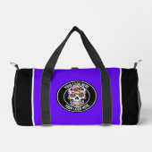 Roller Derby Logo Paars Zwart Teamnaam Uniform Plunjezak (Voorkant)