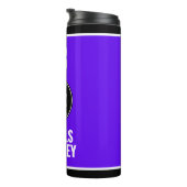 Roller Derby Logo Purple Black Team Name Uniform Thermosbeker (Geroteerd rechts)