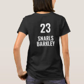 Roller Derby Logo Team Name Uniform T-shirt (Achterkant)