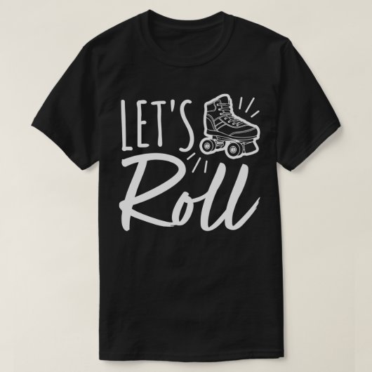 Roller Derby Meisjes Lets Roll Derby T-shirt (Design voorkant)