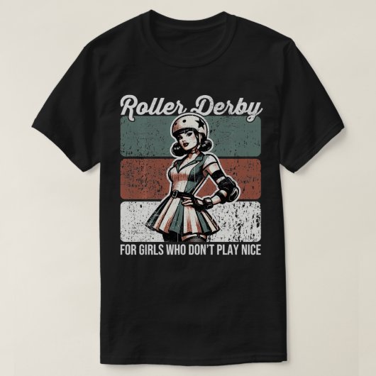 Roller Derby Meisjes Roller Derby T-shirt (Design voorkant)