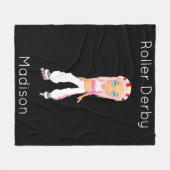Roller Derby Personalized Fleece Blanket Deken (Voorkant (Horizontaal))