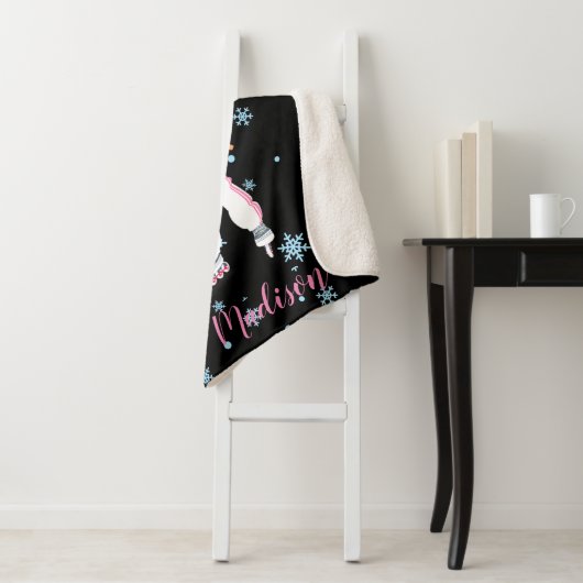 Roller Derby Personalized Sherpa Blanket Deken (In situ)