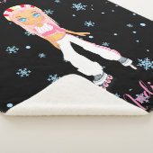Roller Derby Personalized Sherpa Blanket Deken (3/4)