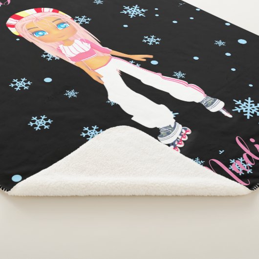 Roller Derby Personalized Sherpa Blanket Deken (3/4)