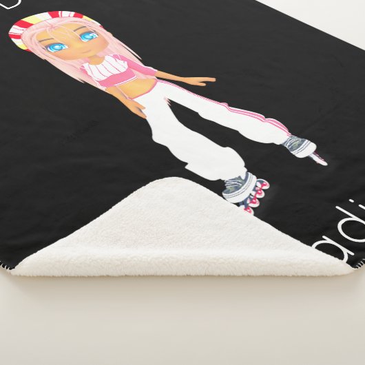 Roller Derby Personalized Sherpa Blanket Deken (3/4)