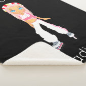 Roller Derby Personalized Sherpa Blanket Sherpa Deken (3/4)