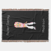 Roller Derby Personalized Throw Blanket Deken (Voorkant)
