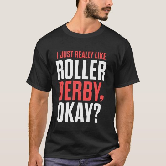 Roller Derby Player like Skating Team T-shirt (Voorkant)