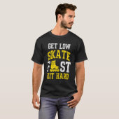 Roller Derby Player Skate Fast Skating Team T-shirt (Voorkant volledig)