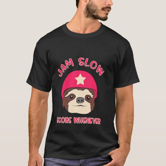 Roller Derby Player Slow Skating Team T-shirt (Voorkant)