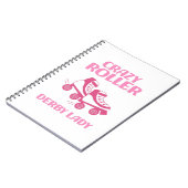 Roller Derby Player Sports Women Inline Skating Notitieboek (Linkerzijde)