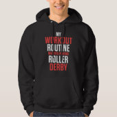 Roller Derby Player Workout Skating Team Hoodie (Voorkant)