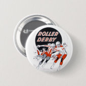 Roller Derby  Program Pin Ronde Button 5,7 Cm (Voorkant /achterkant)