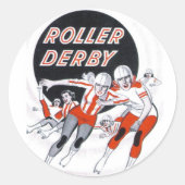 Roller Derby Programma Sticker (Voorkant)