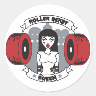 Roller Derby Queen Ronde Sticker