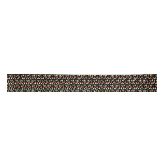 Roller Derby ribbon satin of grosgrain Satijnen Lint (Voorkant)