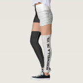 Roller Derby Rood Wit Booty Shorts Sokken Naam Leggings (Links)
