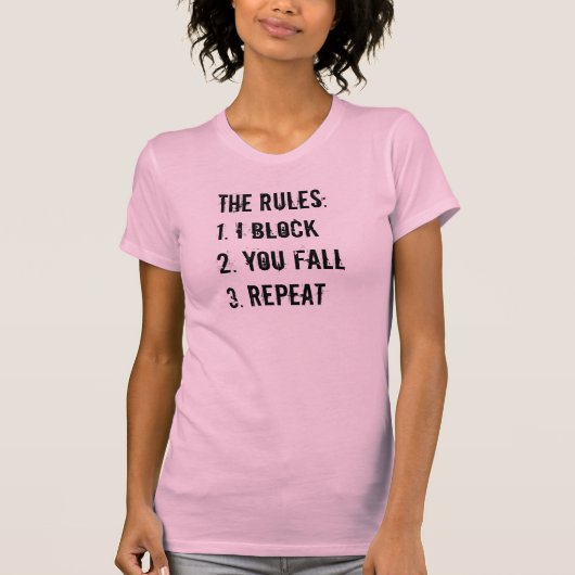 Roller Derby Rules T-shirt (Voorkant)