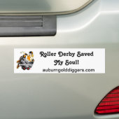 Roller Derby Saved My Soul bumper sticker (Op auto)